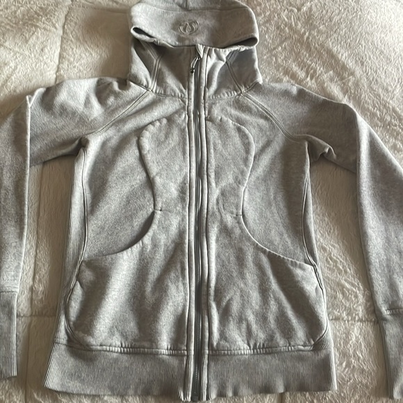 lululemon athletica Jackets & Blazers - Lululemon Flull-Zip Grey Scuba Hoodie
